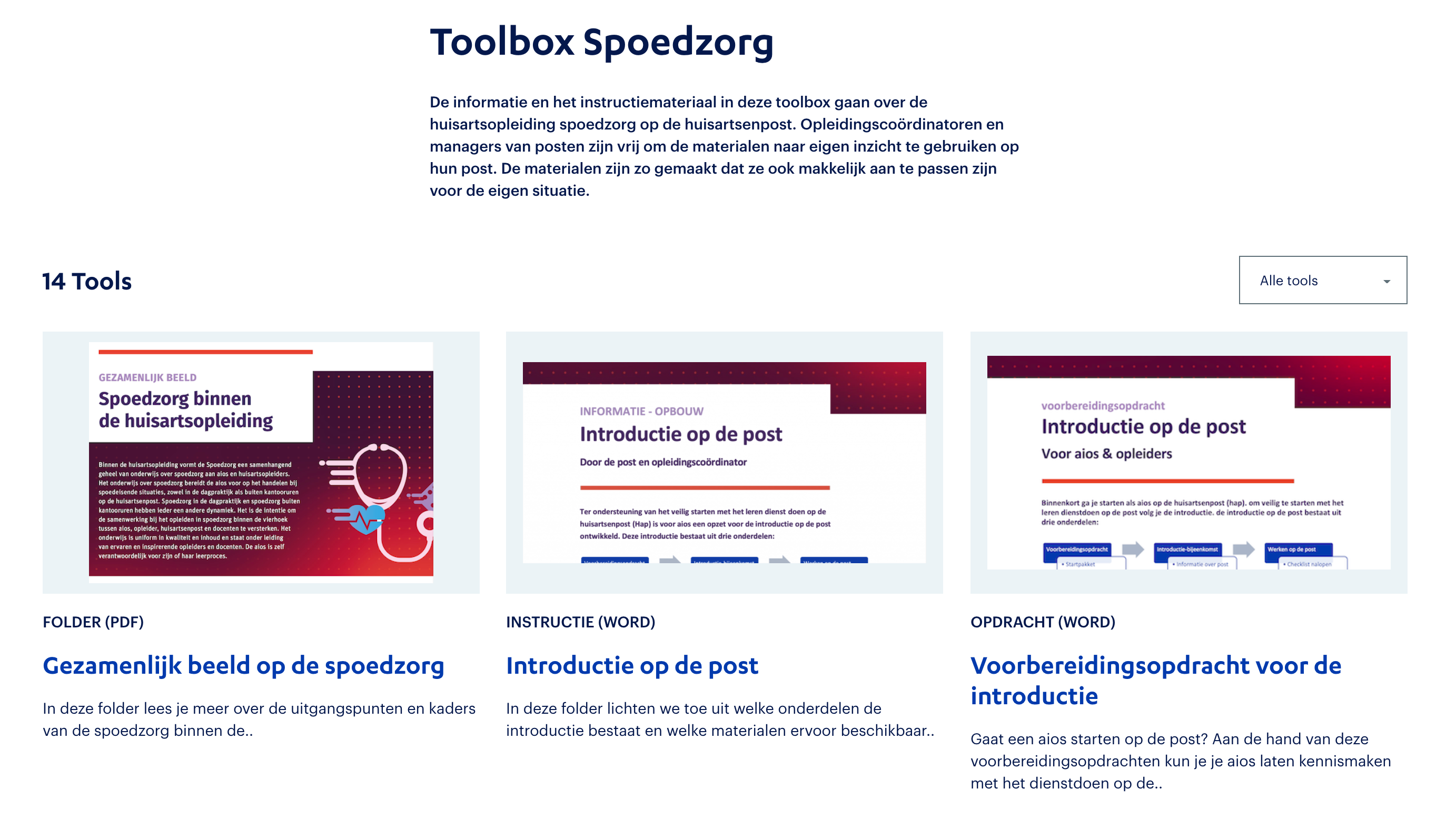 Toolbox-Spoedzorg